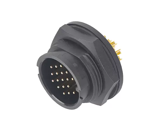 E16 남성 백 마운트 솔더 리셉터클 (Bayonet)