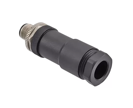 M12 스트레이트 수컷 플라스틱 조립 플러그 (전원 유형, 나사)
