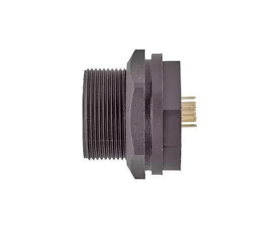 RJ45 여성 백 마운트 PCB 리셉터클 (스레드)