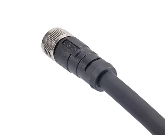 M12 스트레이트 여성 플라스틱 플러그 (전력 유형)