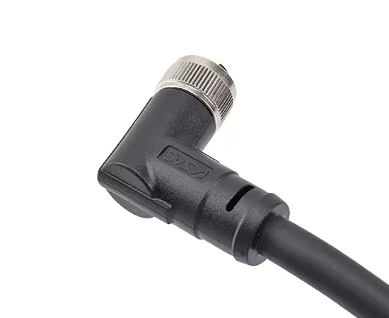 M12 각진 암컷 플라스틱 플러그 (전력 유형)