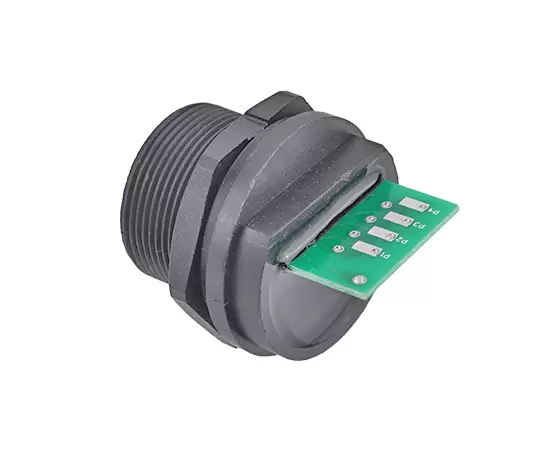 RJ45 와이어 (나사)가있는 암 등받이 마운트 리셉터클 (외부 용접 플레이트)