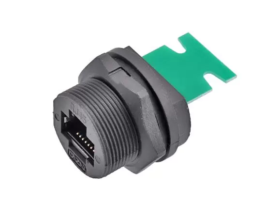 RJ45 암 보드 후면 이더넷 포트에서 터미널 네트워크 케이블 소켓 (ZH1.5 벤트 핀이있는 꼬리 터미널 플라스틱 쉘) (스레드)