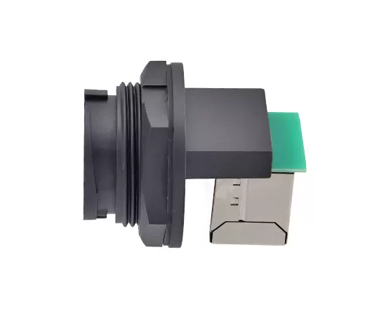 E16 RJ45 암컷 대 여성 (90 °) 등 마운트 리셉터클 (Bayonet)