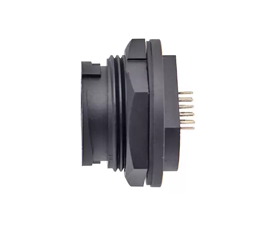 E16 ERJ45 암컷 백 마운트 PCB 리셉터클 (Bayonet)