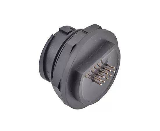 E16 ERJ45 암컷 백 마운트 PCB 리셉터클 (Bayonet)