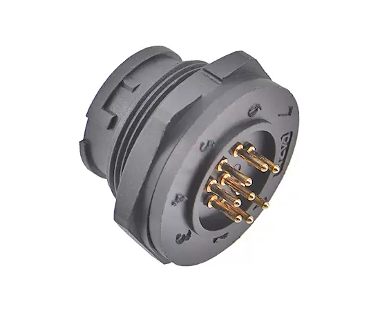 E13 PCB 백 마운트 남성 리셉터클 (Bayonet)