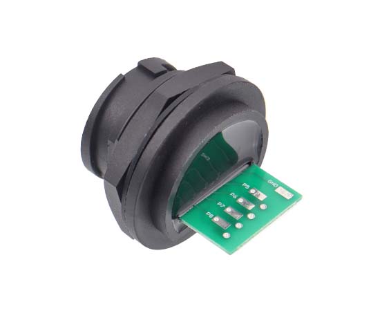 E16 RJ45 암컷 등 마운트 리셉터클 (Bayonet) (외부 용접 플레이트)