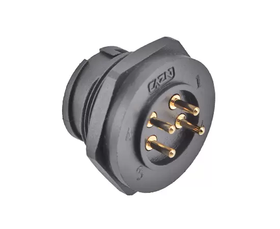 E13 PCB 백 마운트 여성 리셉터클 (Bayonet)