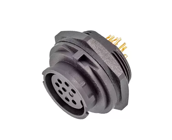 E13 전면 마운트 솔더 암컷 리셉터클 (Bayonet)