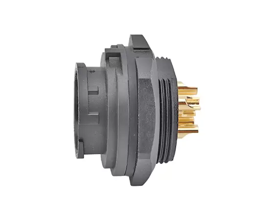 E13 전면 마운트 솔더 암컷 리셉터클 (Bayonet)