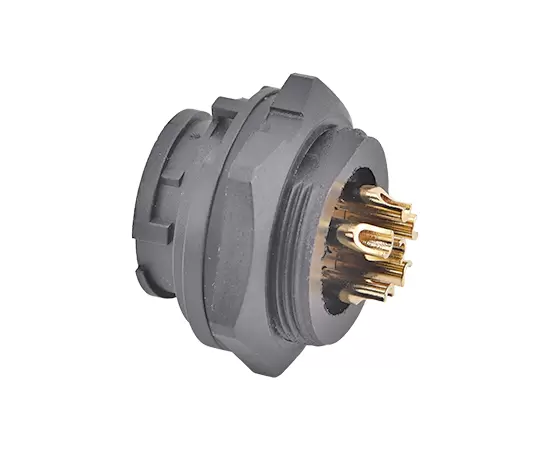 E13 전면 마운트 솔더 암컷 리셉터클 (Bayonet)