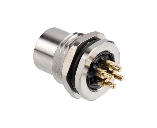 M12 암 백 마운트 소켓 (전원 유형, PCB, 나사 M16*1.5/PG9)