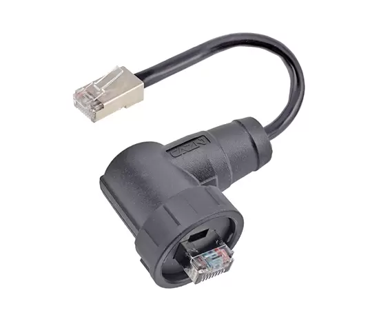 RJ45 직각 남성 오버 모드 플러그 (Bayonet)