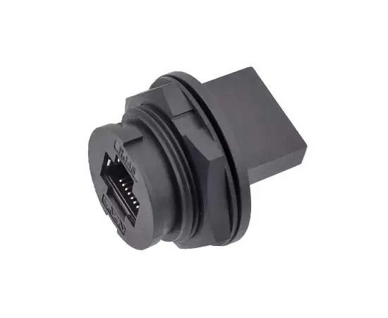 E16 RJ45 암 보드 후면 단일 이더넷 포트 소켓 (꼬리에 카드 슬롯 포함) (Bayonet)