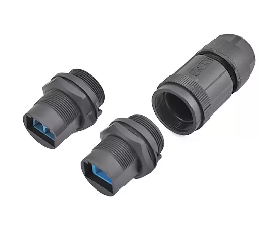 FDDI 단일 모드 이중 코어 프론트 마운트 마운트 리셉터클 (스레드)