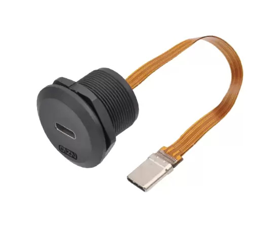 EP-Type-C 패널 유형 보드 전면 설치 여성/남성 스트레이트 FPC 소켓 (스레드)