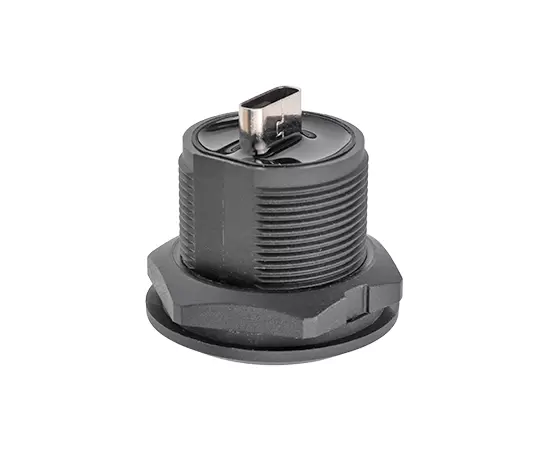 EP-Type-C 패널 전면 듀얼 여성 소켓 설치 (스레드)