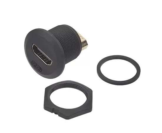 이중 여성 소켓의 EP-HDMI 패널 전면 설치 (스레드)