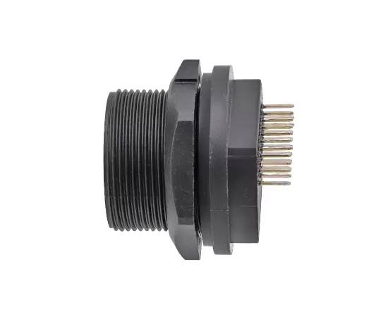 HDMI 여성 백 마운트 PCB 리셉터클 (스레드)