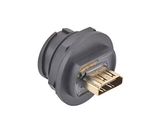 E16 EHDMI 여성 대 여성 등 마운트 리셉터클 (Bayonet)