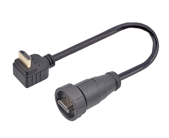 hdmi 스트레이트 남성에서 R/A 수컷 케이블 플러그