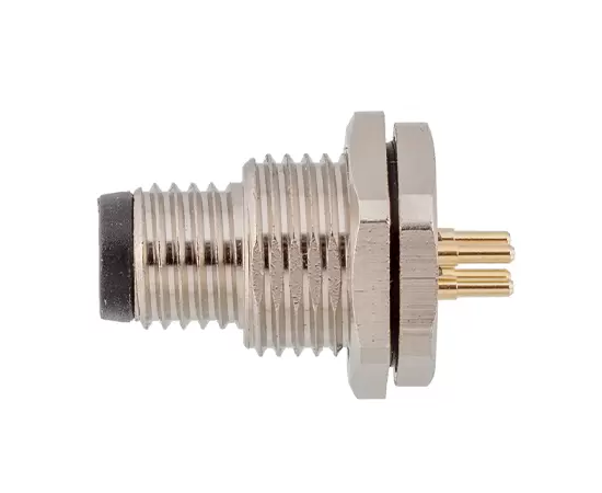 M8 남성 백 마운트 소켓 (PCB, 나사 M11*11)