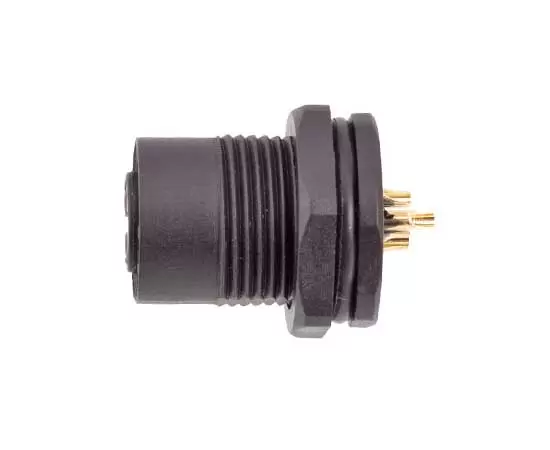 M12 암 등 마운트 소켓 (땜납, 나사 M15*1, 플라스틱 유형)