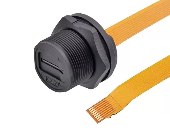 E-TF 암컷 백 마운트 솔더 리셉터클 (나사산)