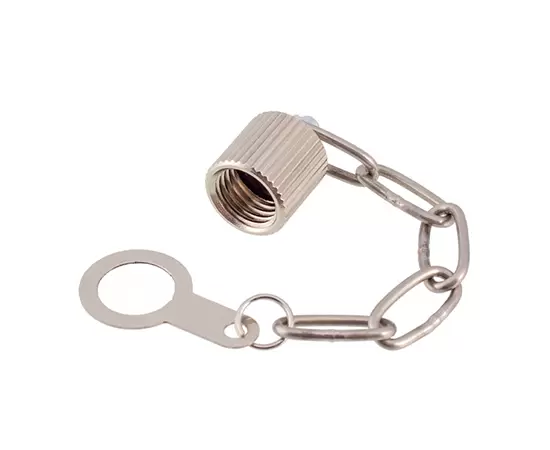 M8 올 금속 먼지 덮개 (내부 나사+금속 체인)