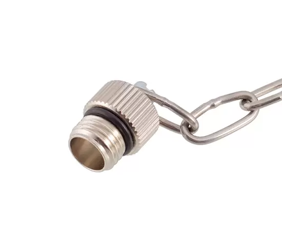 M8 올 금속 먼지 덮개 (외부 나사+금속 체인)